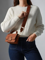 Crossbody Bag Xs Altesse Suede Etrier Brown altesse suede EASU048X-vue-porte