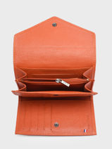 Porte-monnaie Madras Cuir Etrier Orange madras EMAD469-vue-porte