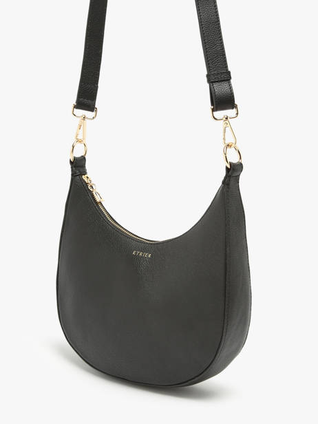 Sac BandouliÃ¨re M Tradition Cuir Etrier Noir tradition ETRA102M vue secondaire 2