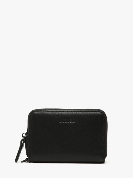 Coin Purse Leather Etrier Black oxer EOXE096M